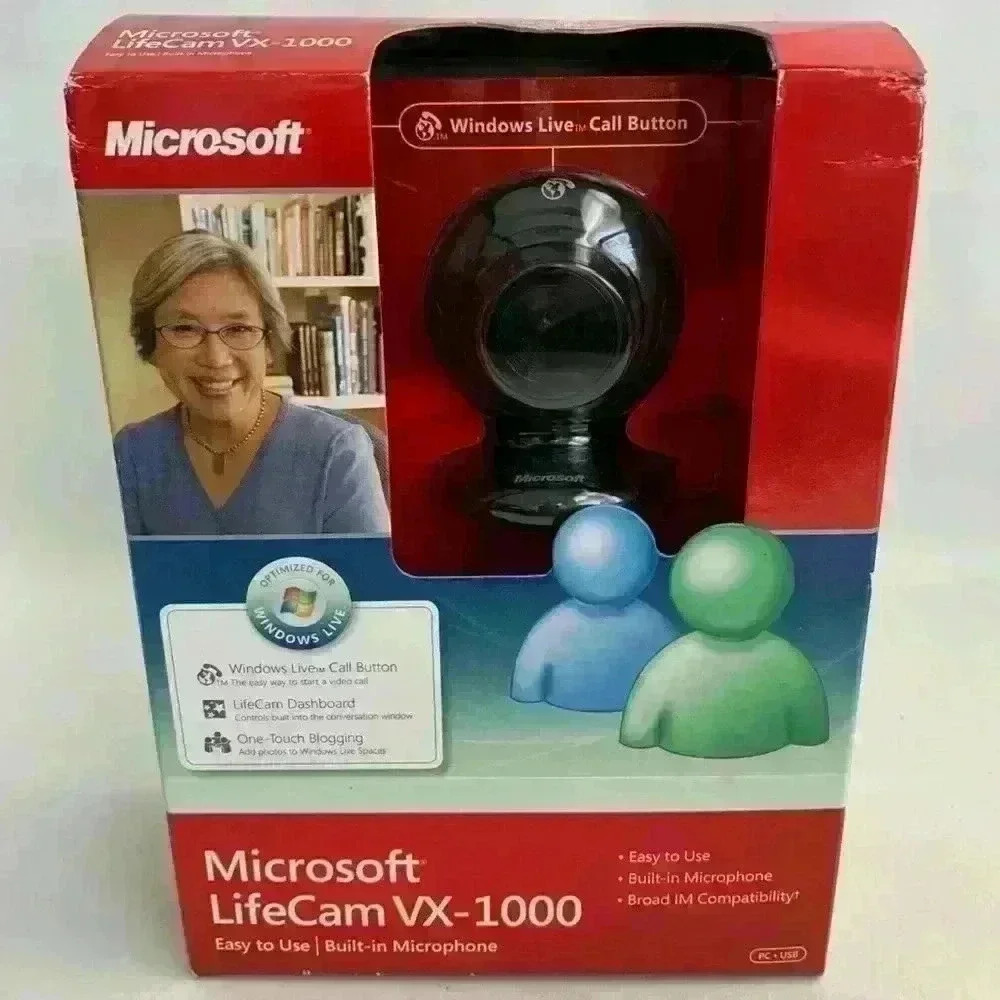 Microsoft LifeCam VX-1000 Web Cam Built In Microphone NEW